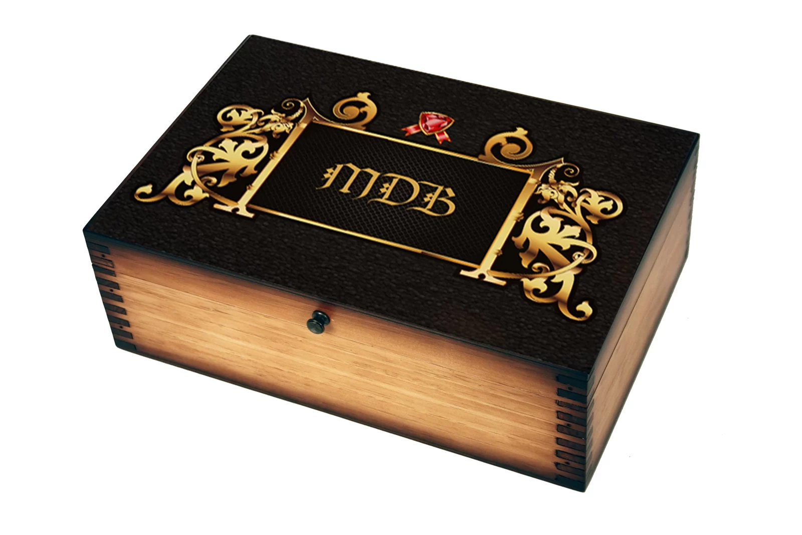 Custom Wedding Card Box - Relic Wood