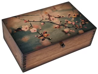 Cherry Blossom Medium Wood Box