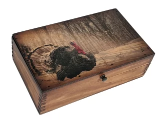 Winter Turkey Wooden Box