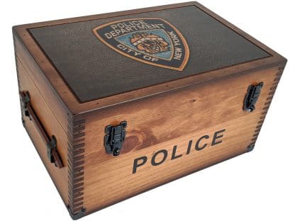 NYPD Patch Keepsake Box