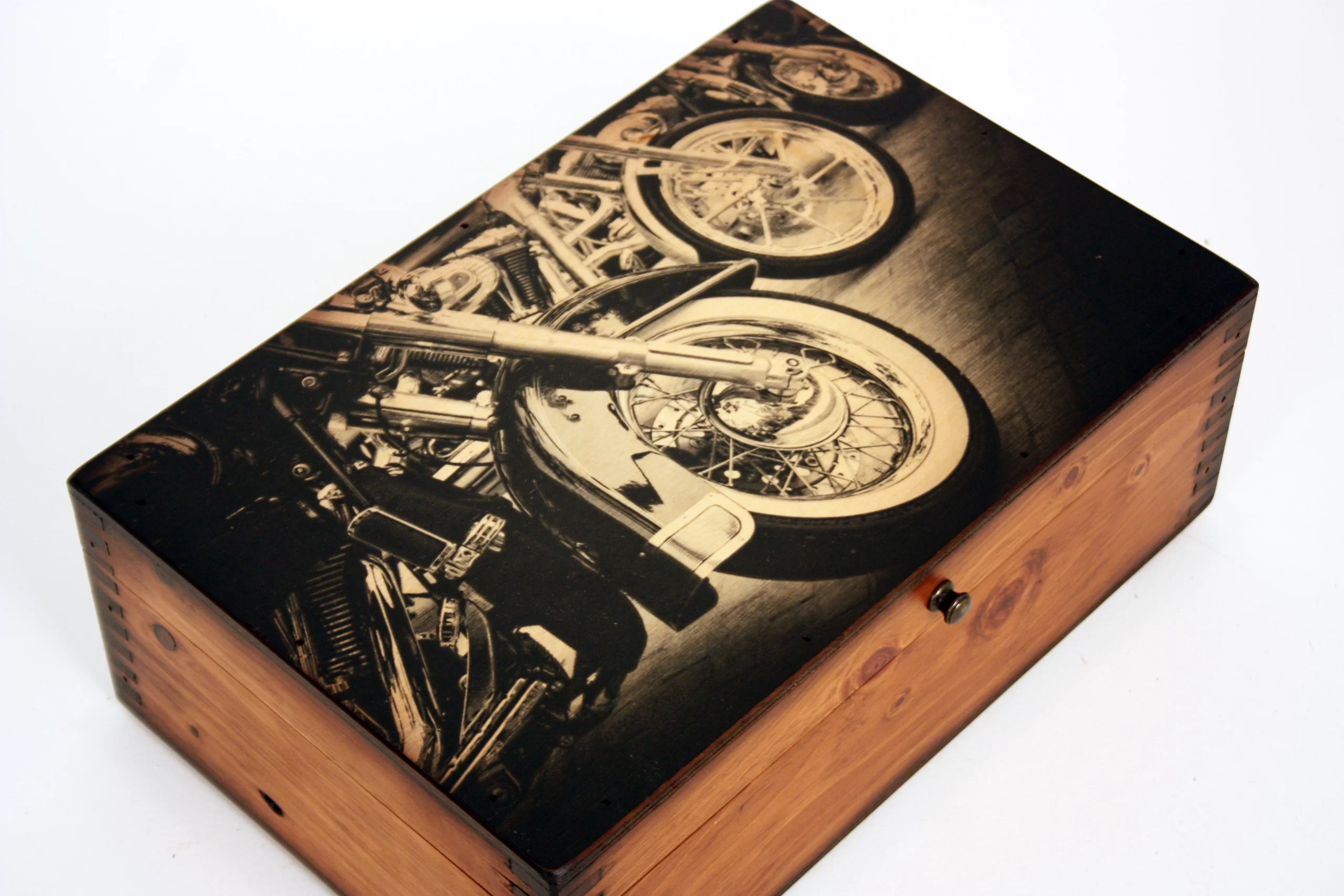 Motorcycle Wheels Memory Box