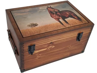 Lone Horse Wood Keepsake Box