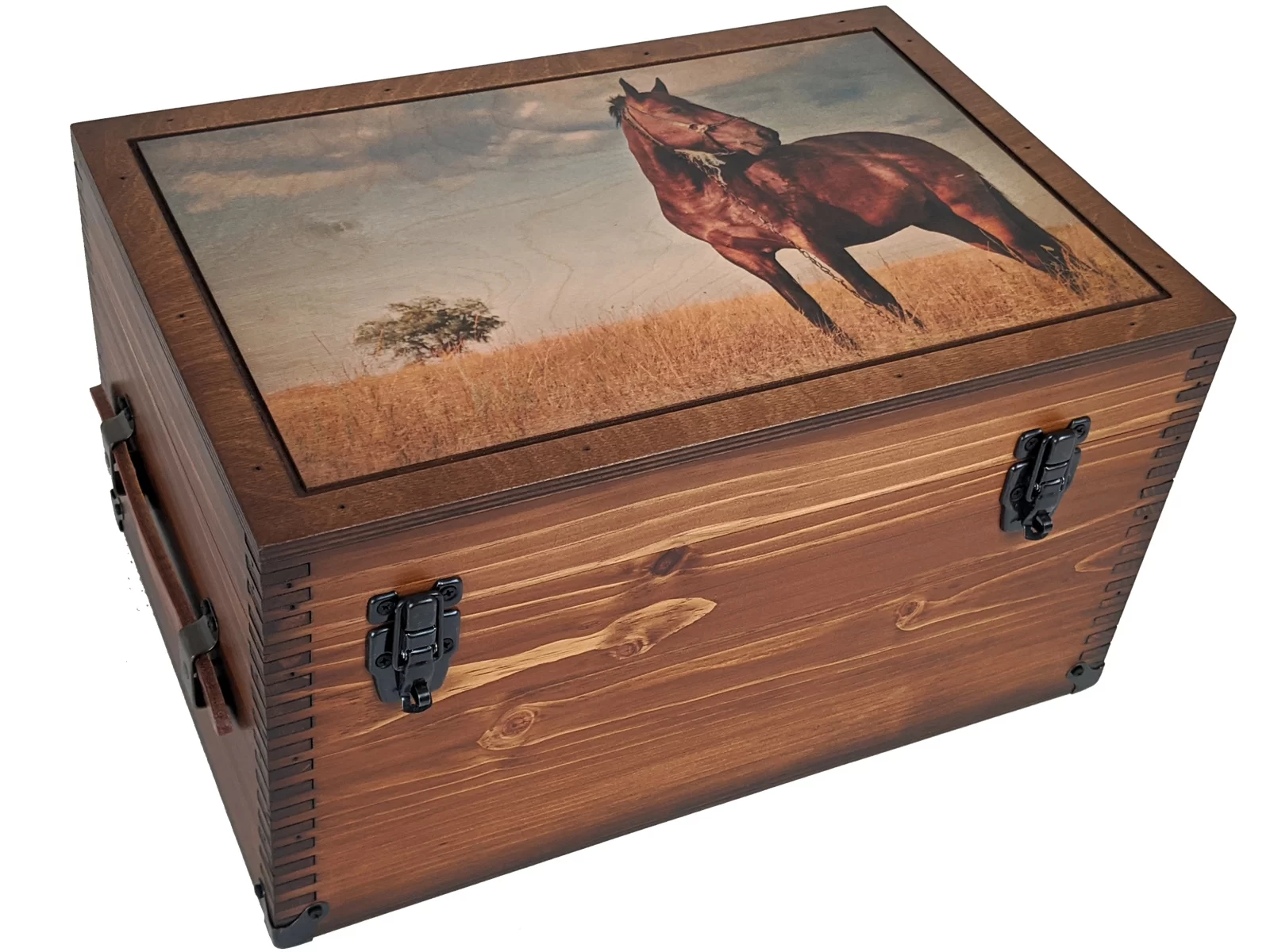Horse Eventing Wooden Dominoes in wood Box FREE ENGRAVING Gift 183 