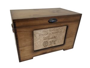 Custom Military Trunk - Relic Wood