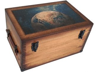 Planet Earth Wooden Keepsake Box