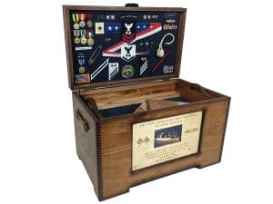 Custom Military Trunk - Relic Wood
