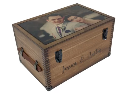 Wedding Keepsake Box Personalised Engraved Wooden Wedding Memory Box Custom  Gift