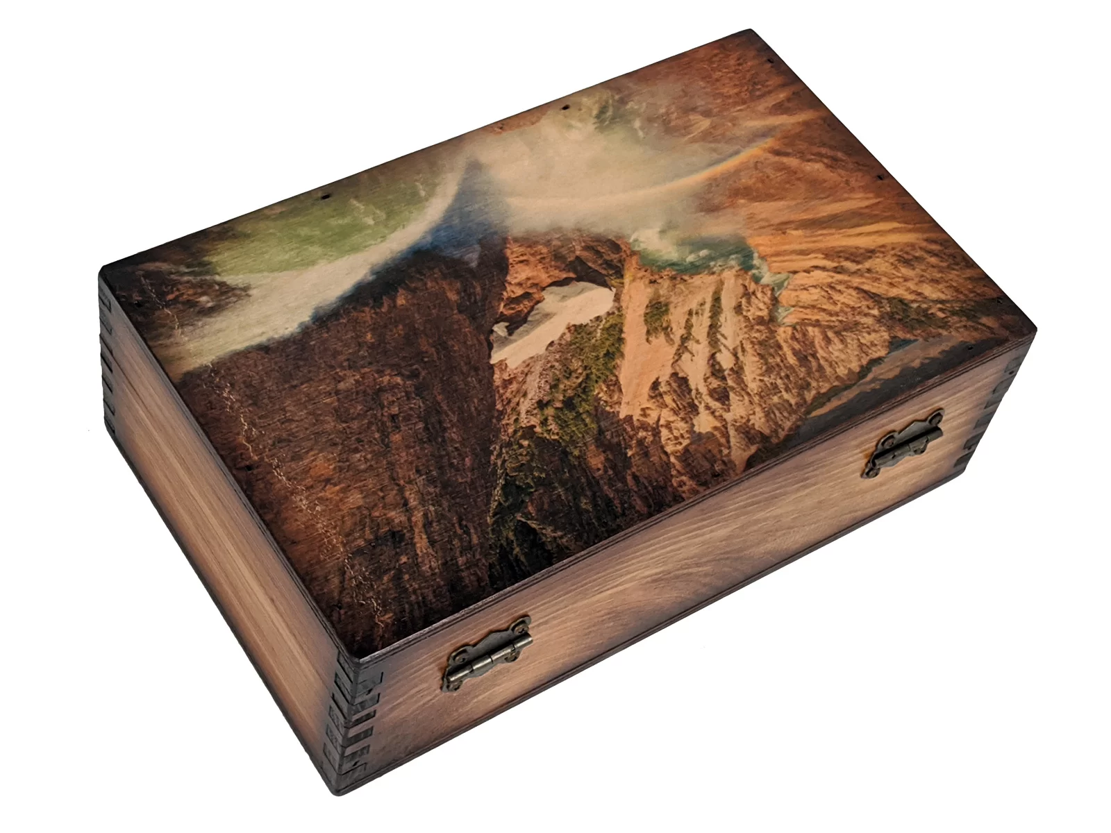 Yellowstone Lower Falls Medium Wood Box