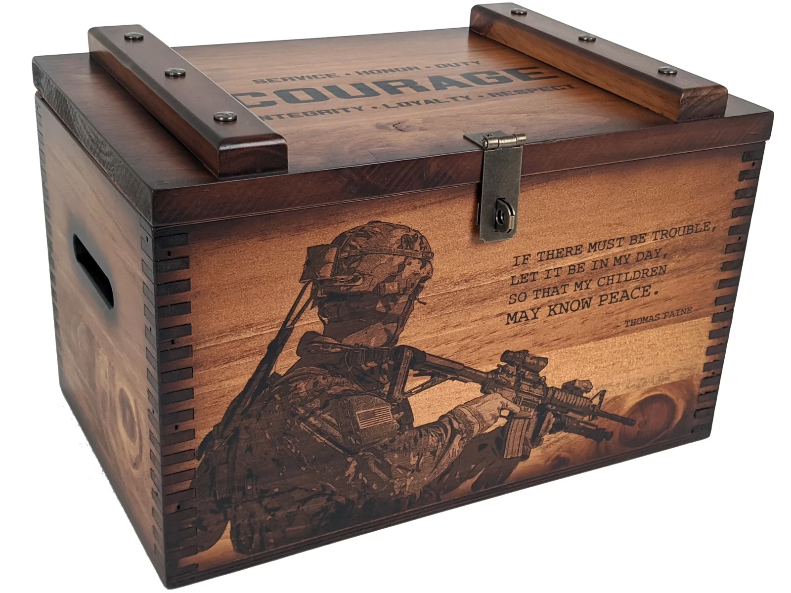 US Military Values Ammo Box - Relic Wood