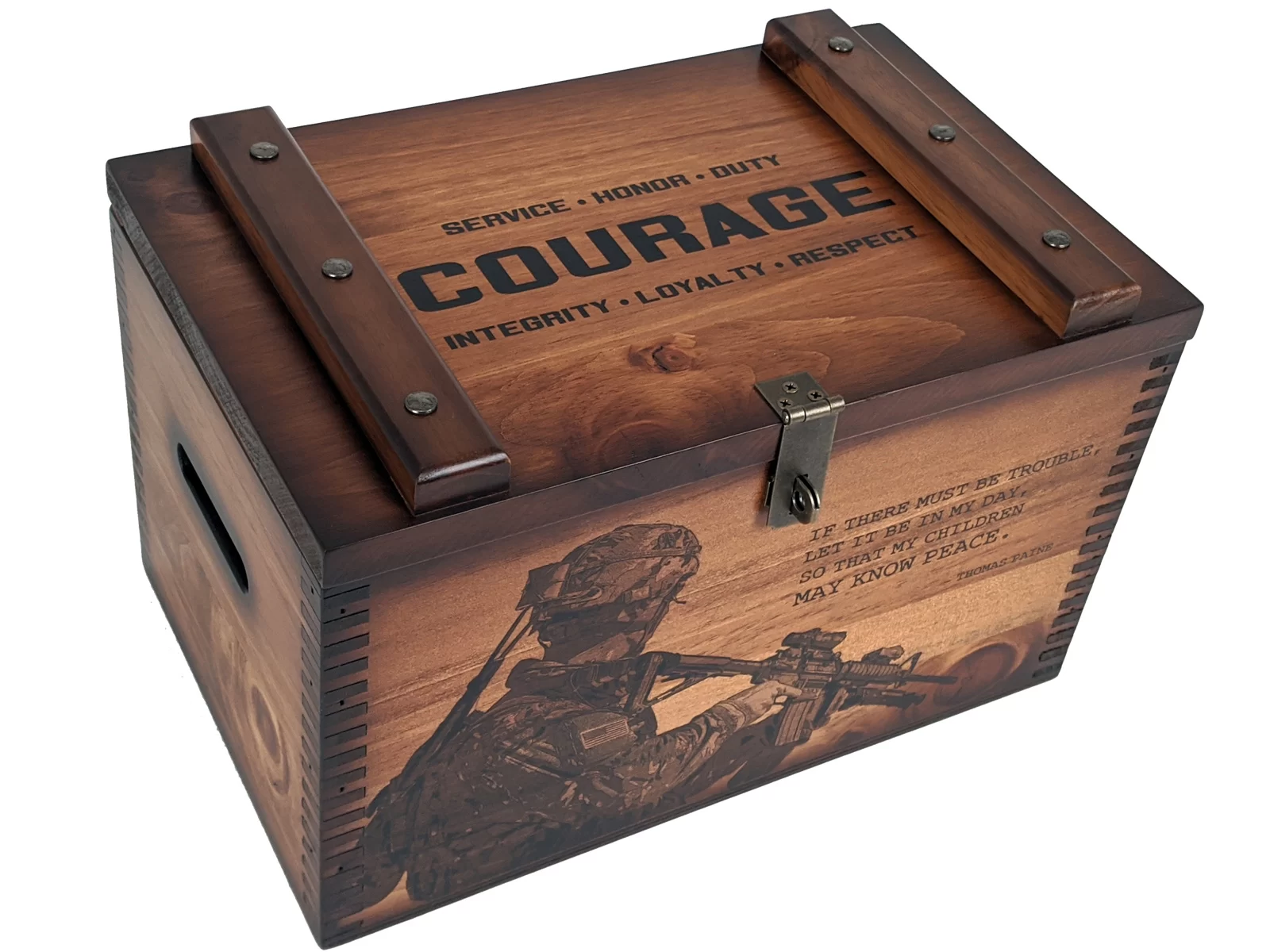 US Military Values Ammo Box - Relic Wood