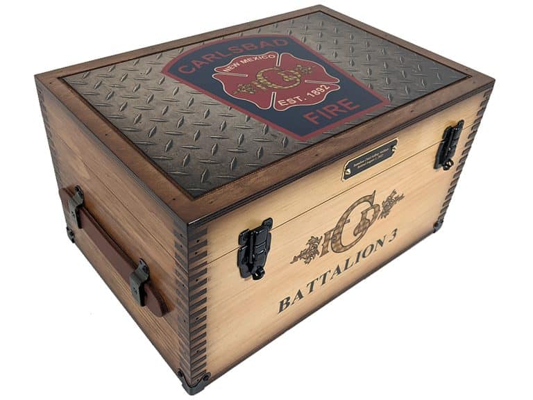 Custom Fire Department Keepsake Box