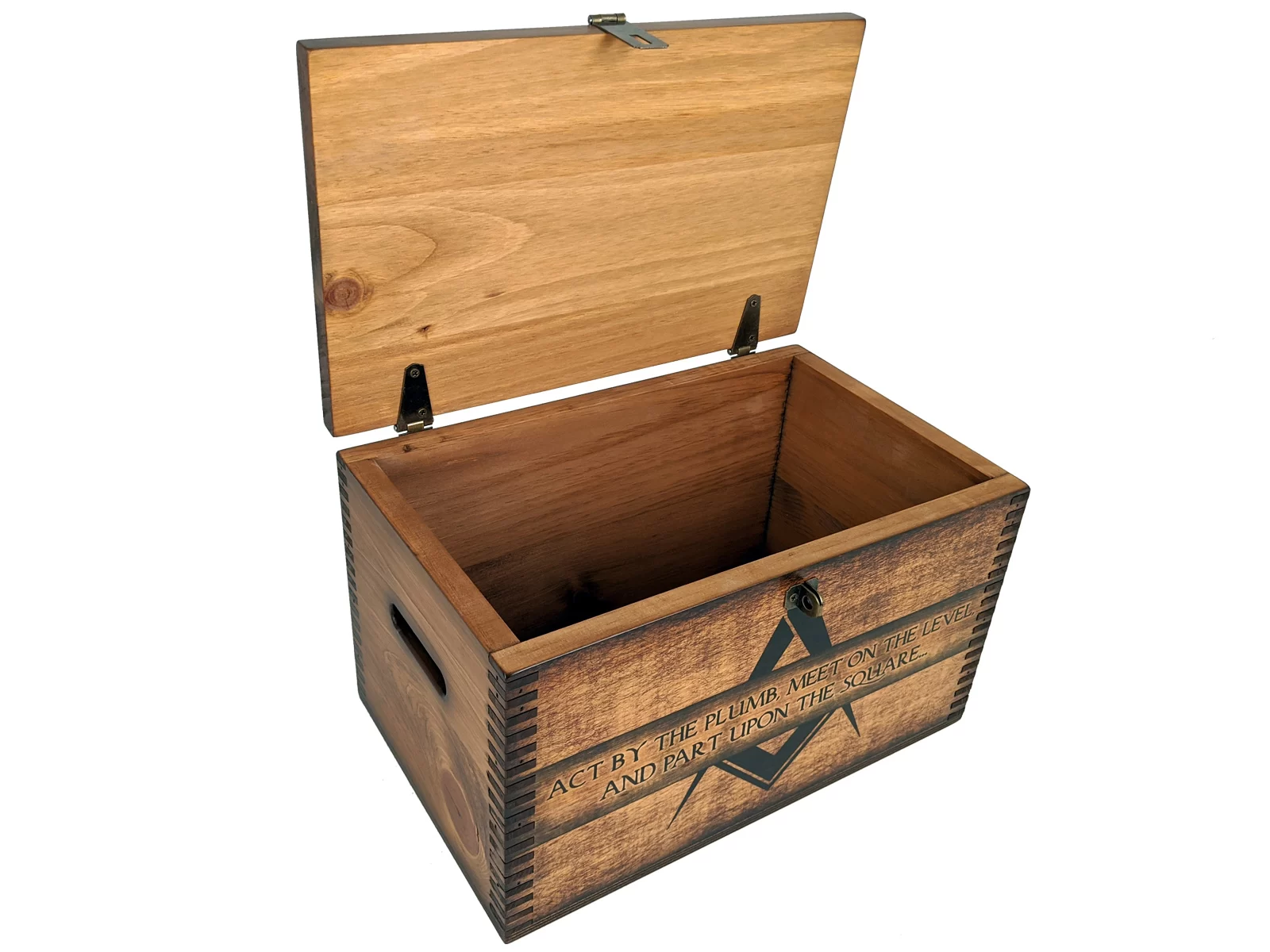 Square Wooden Ammo Box