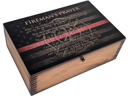 Firemans Prayer Memory Box