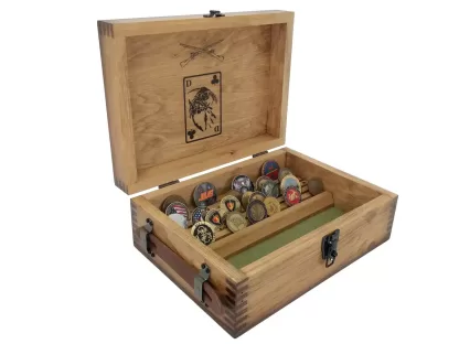 Military Challenge Coin Display Case