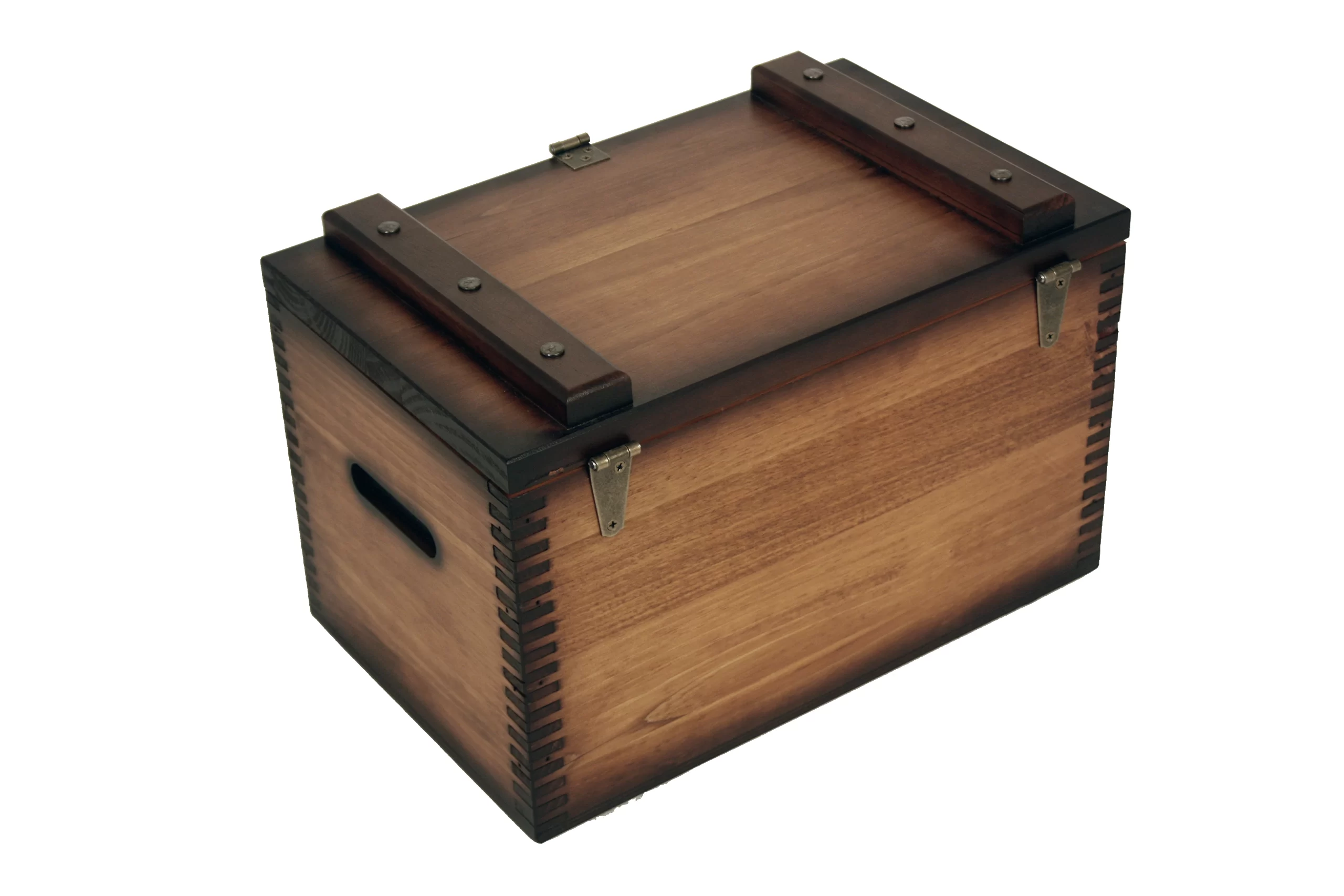 Plain Large Ammunition Box - Relic Wood