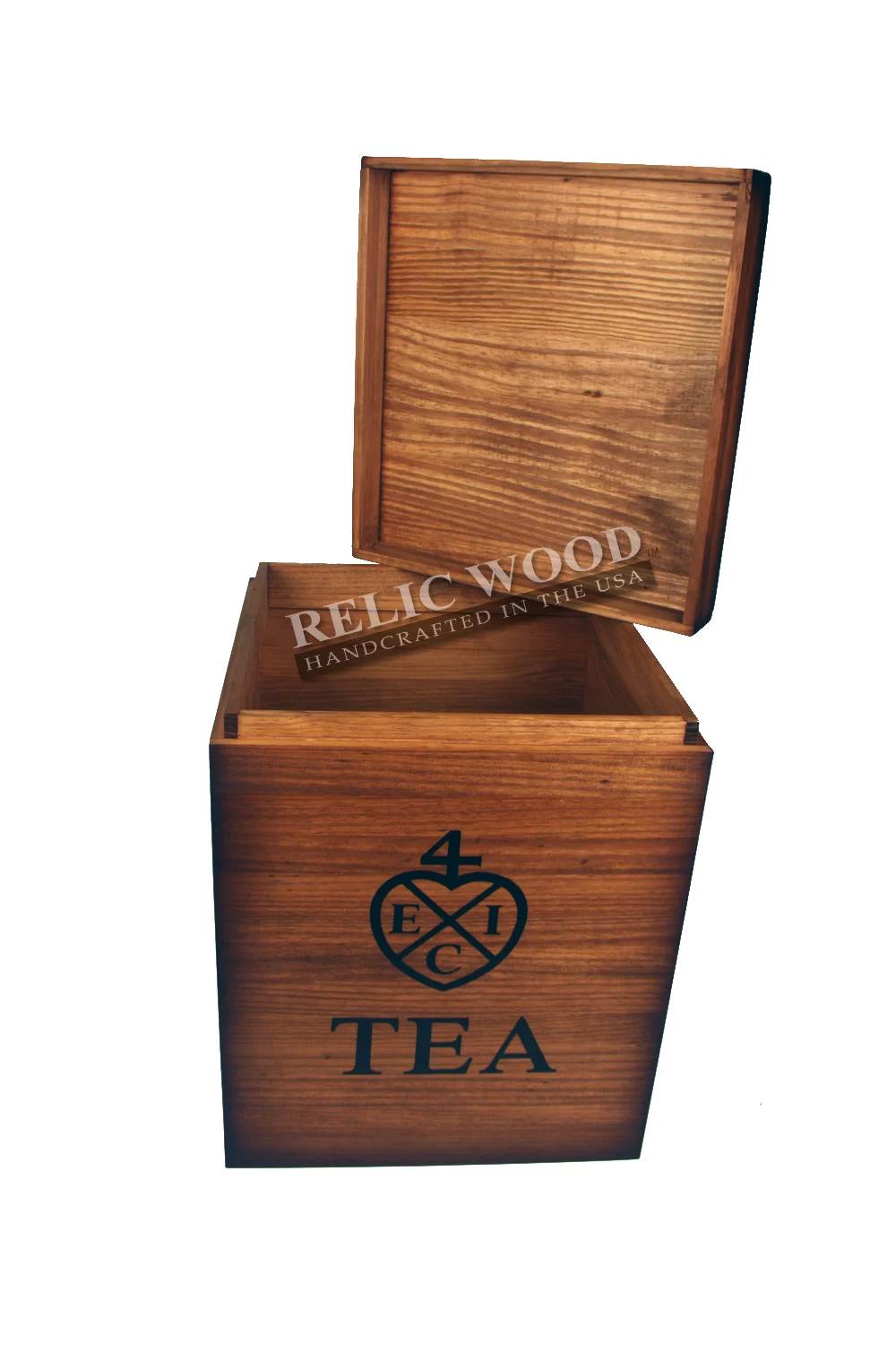 East India Trading Tea Box Replica Relic Wood