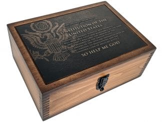 Military Oath of Enlistment Challenge Coin Display Case