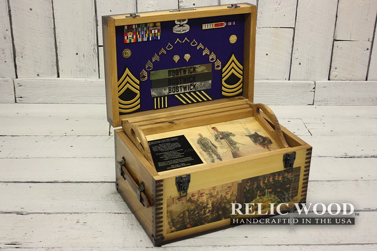 Military Oath Of Office Memory Box 
