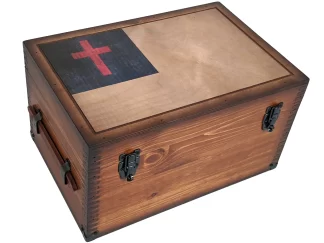 Christian Flag Keepsake Box Home Decor Accents