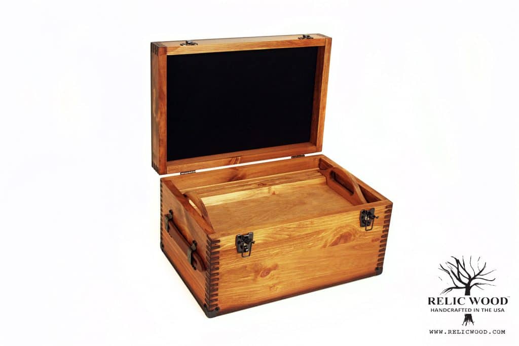 Custom Large Keepsake Box Relic Wood