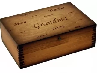 laser engraved memory box