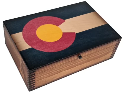 Colorado State Flag Memory Box
