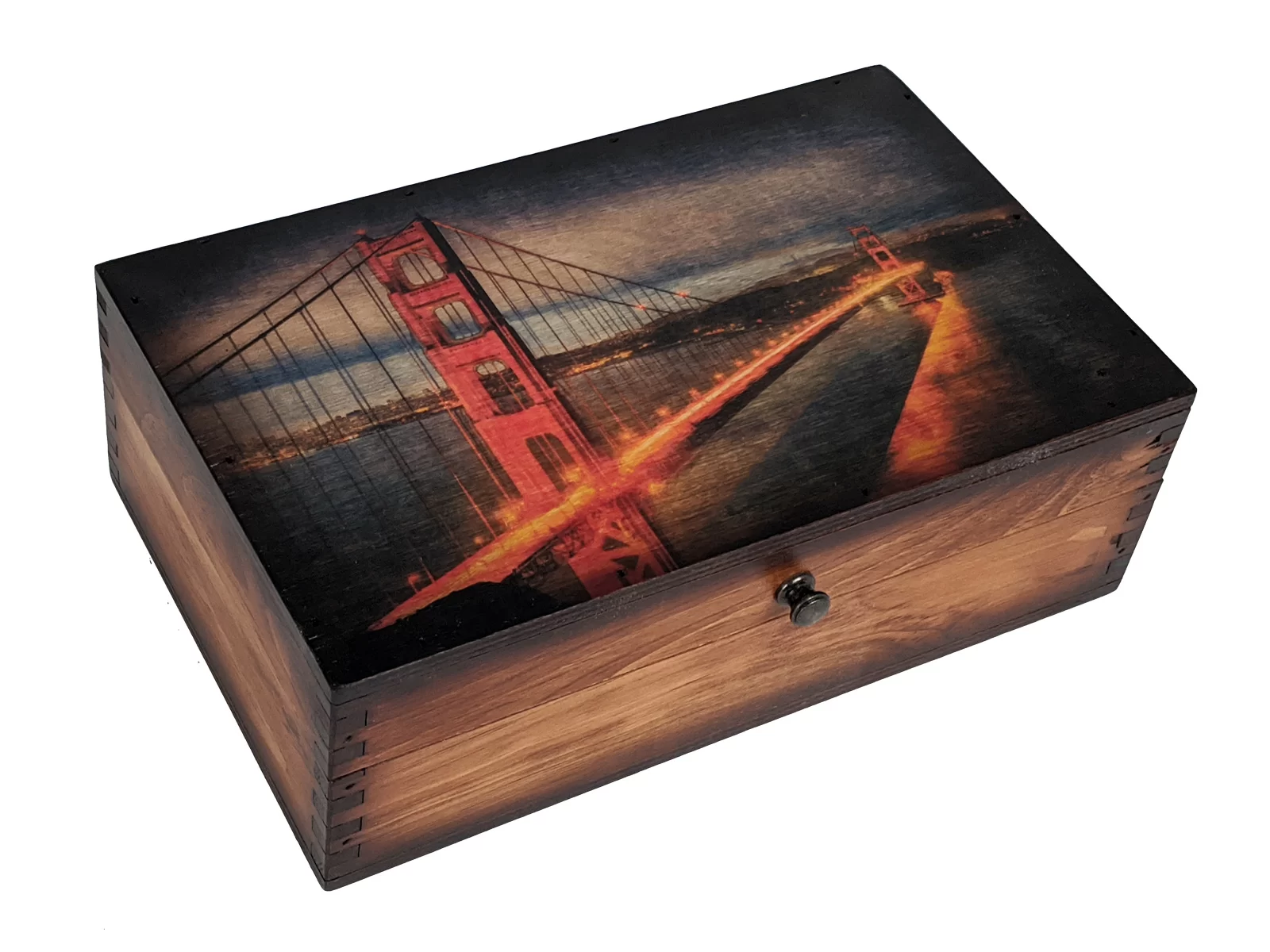 Golden Gate Bridge Medium Box - Relic Wood