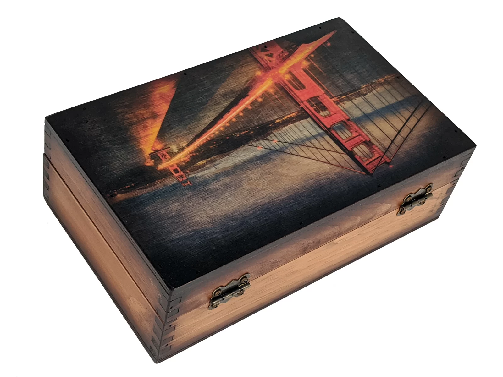 Golden Gate Bridge Medium Box - Relic Wood