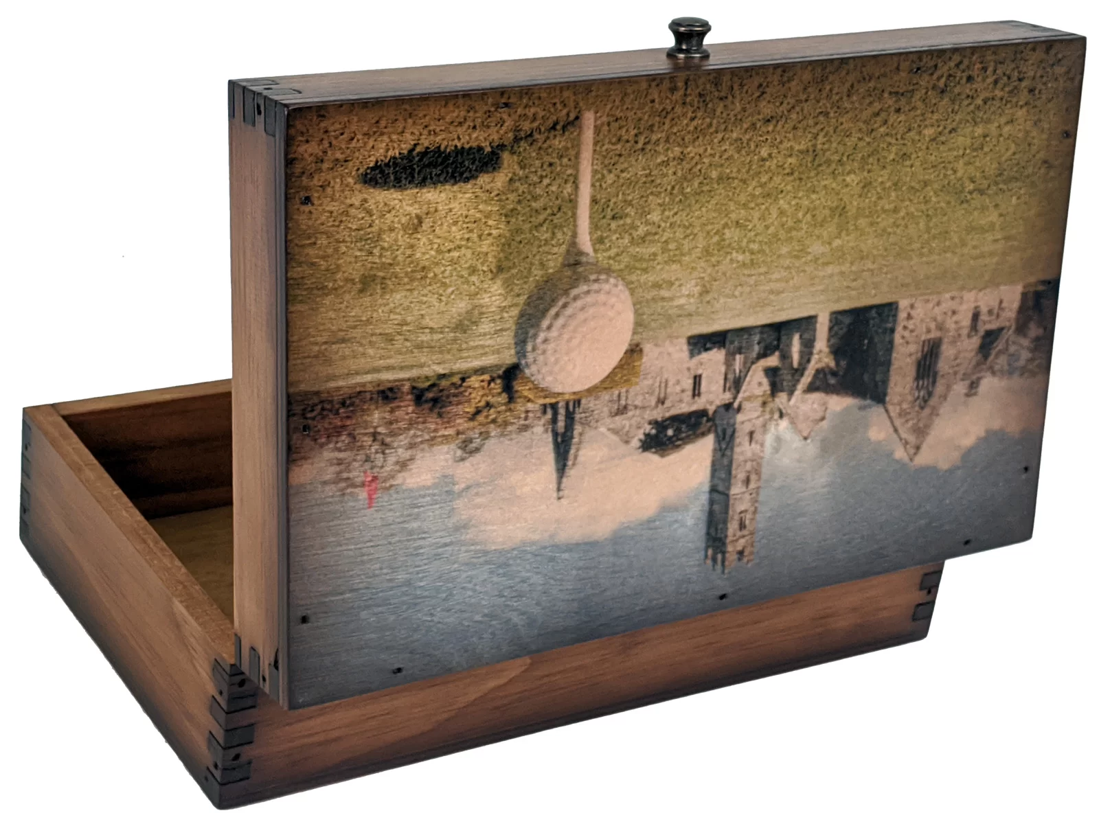 Ireland Golf Course Medium Wood Box - Relic Wood
