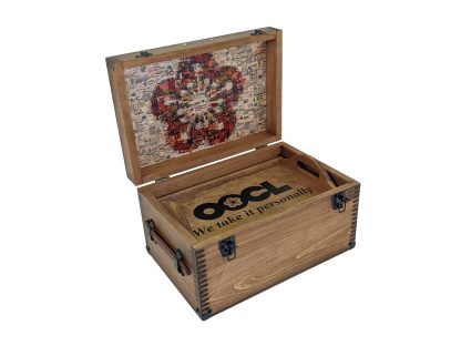 Personalised Genuine Wood  Christmas Eve Box Chest Engraved for your child