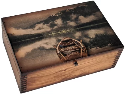Wooden Canoe Memory Box