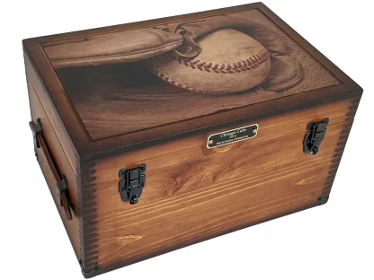 Baseball Player Coach Memories Keepsake Box