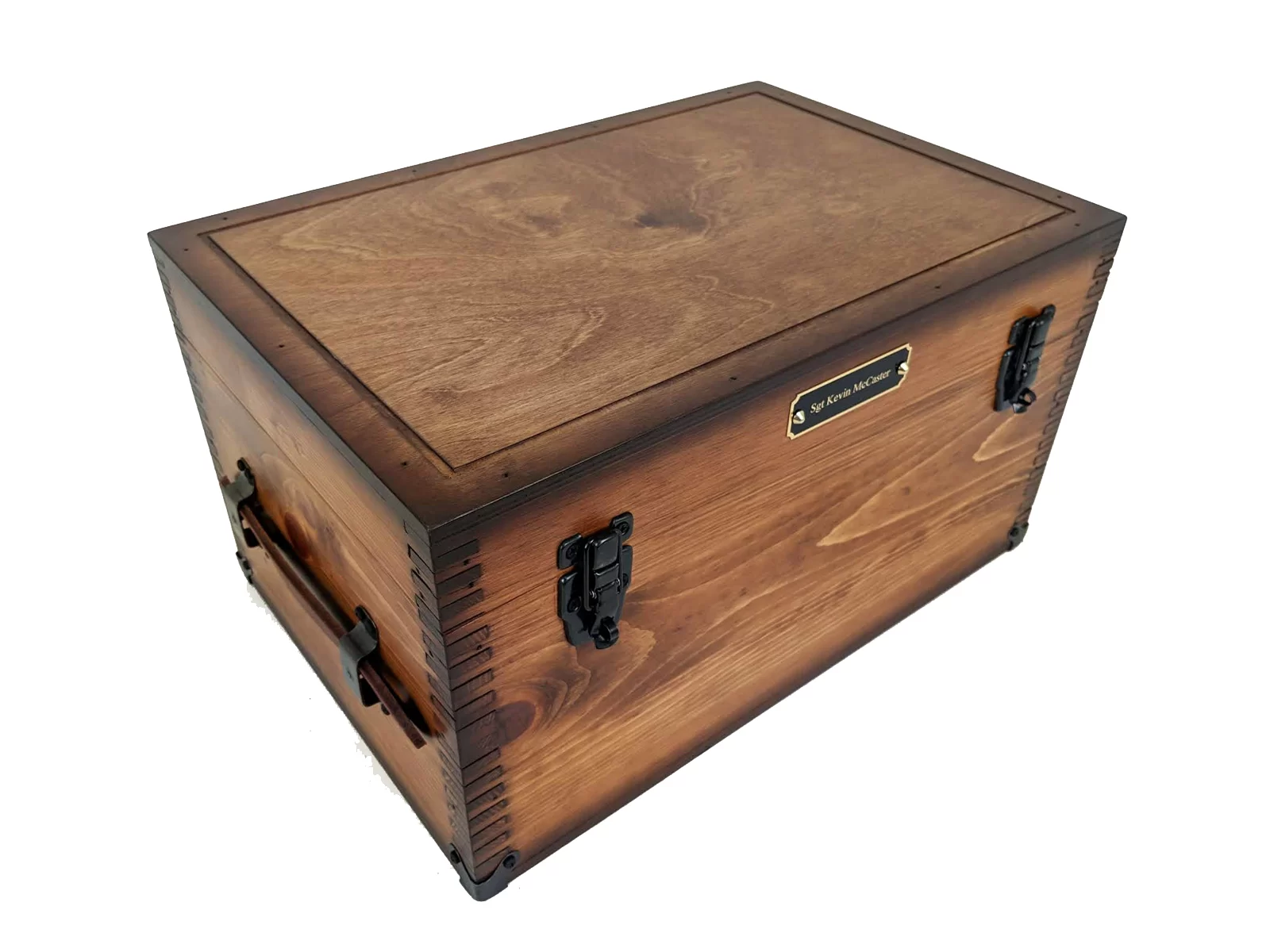 Large Personnalisé Keepsake Box Antique Wooden Crate pour souvenirs gravé