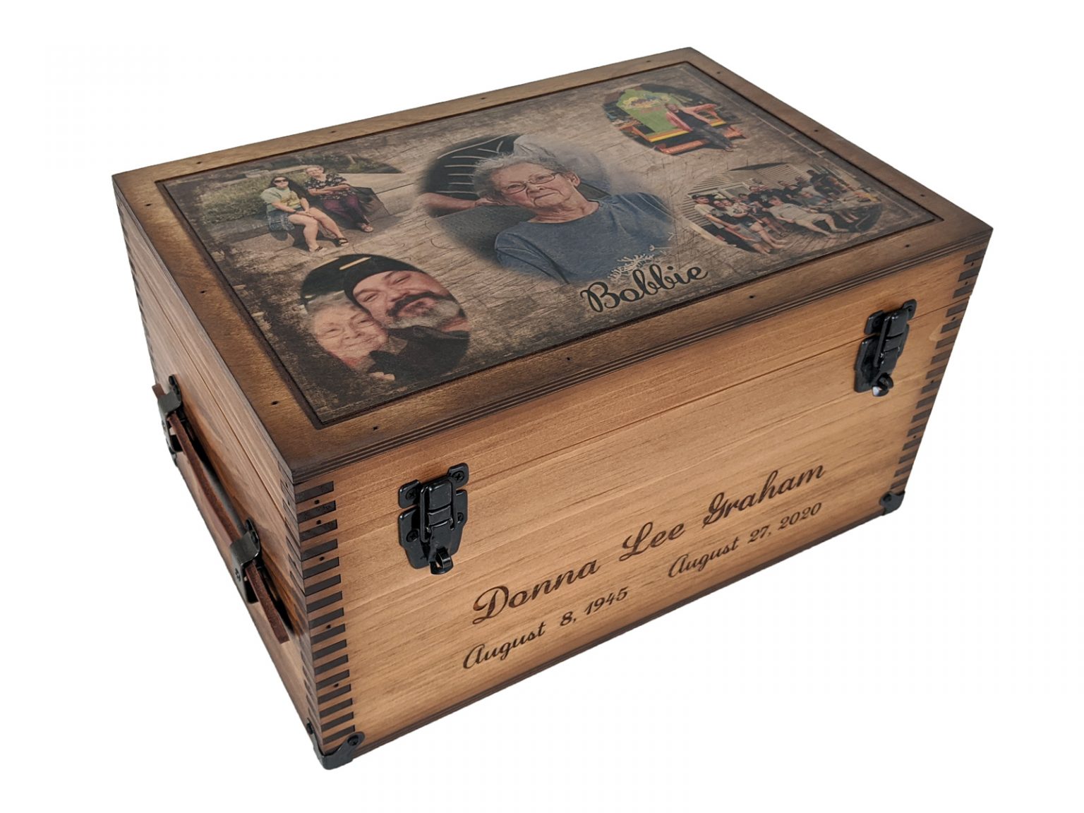 Custom Large Keepsake Box Relic Wood