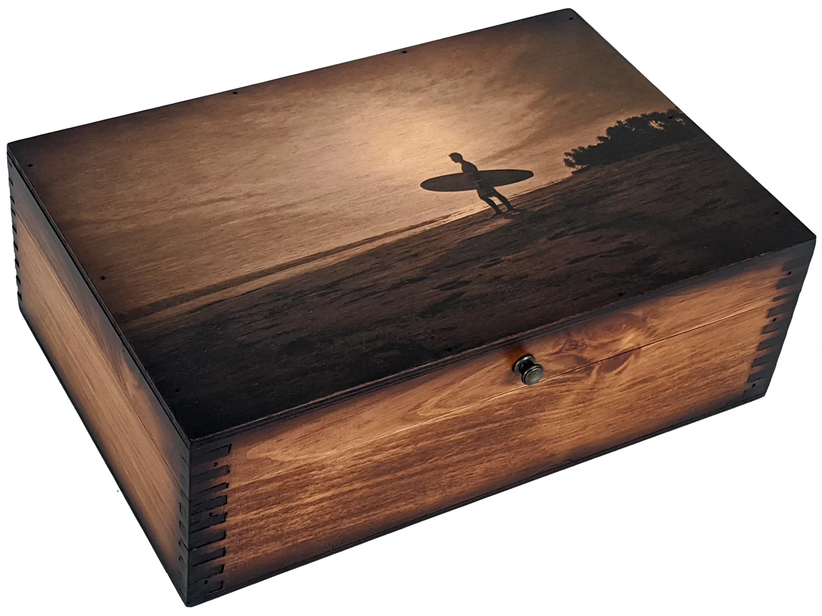 Surfers Shadow Memory Box - Relic Wood