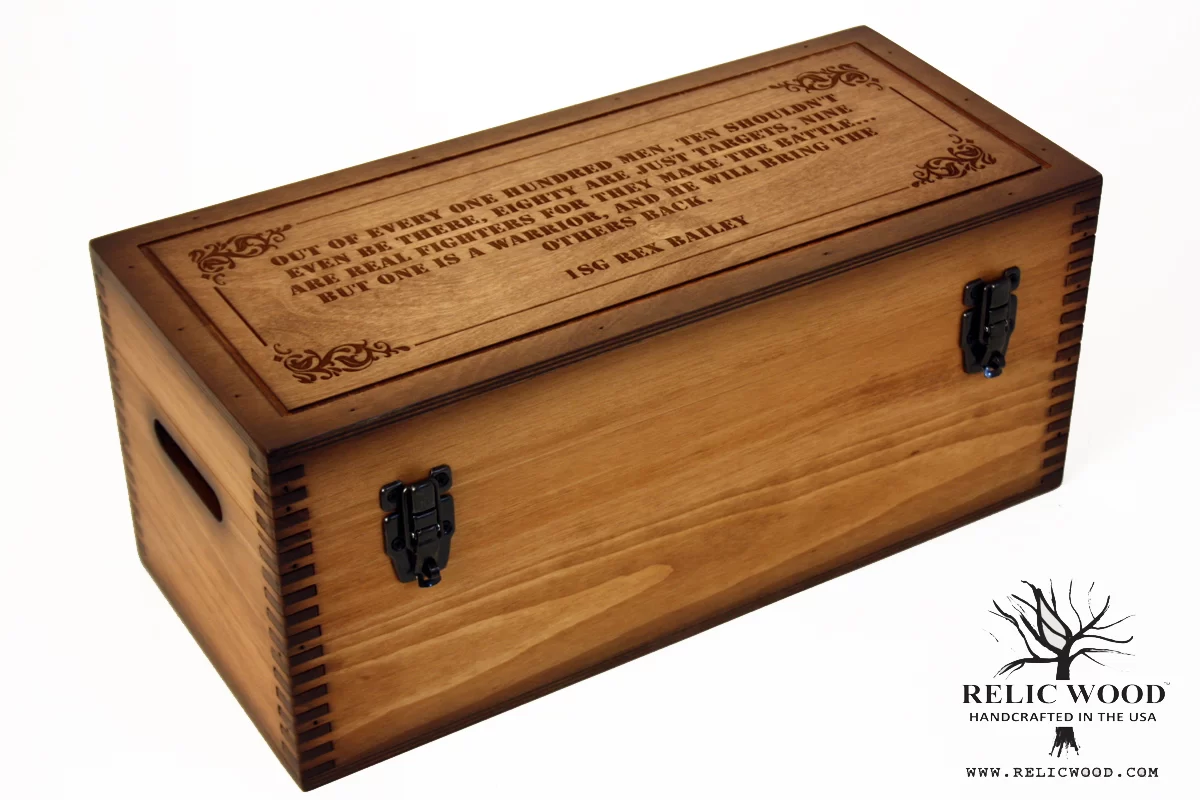 Laser Engraved Wood Boxes