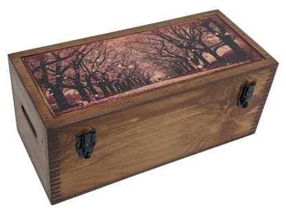 Japanese Cherry Blossom Wooden Storage Box