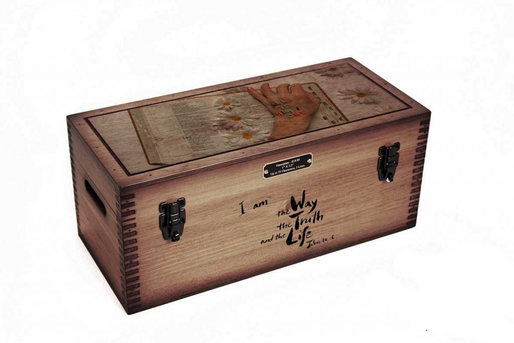 Custom Religious Storage Box - Relic Wood