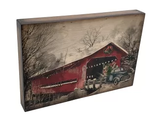 Snow Covered Bridge Wall Art