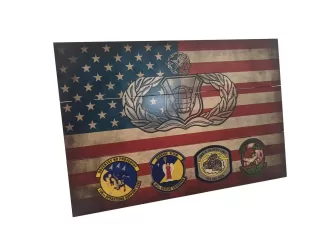 Custom Military pallet sign wall art