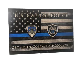 Law Enforcement Wall Art Pallet Sign