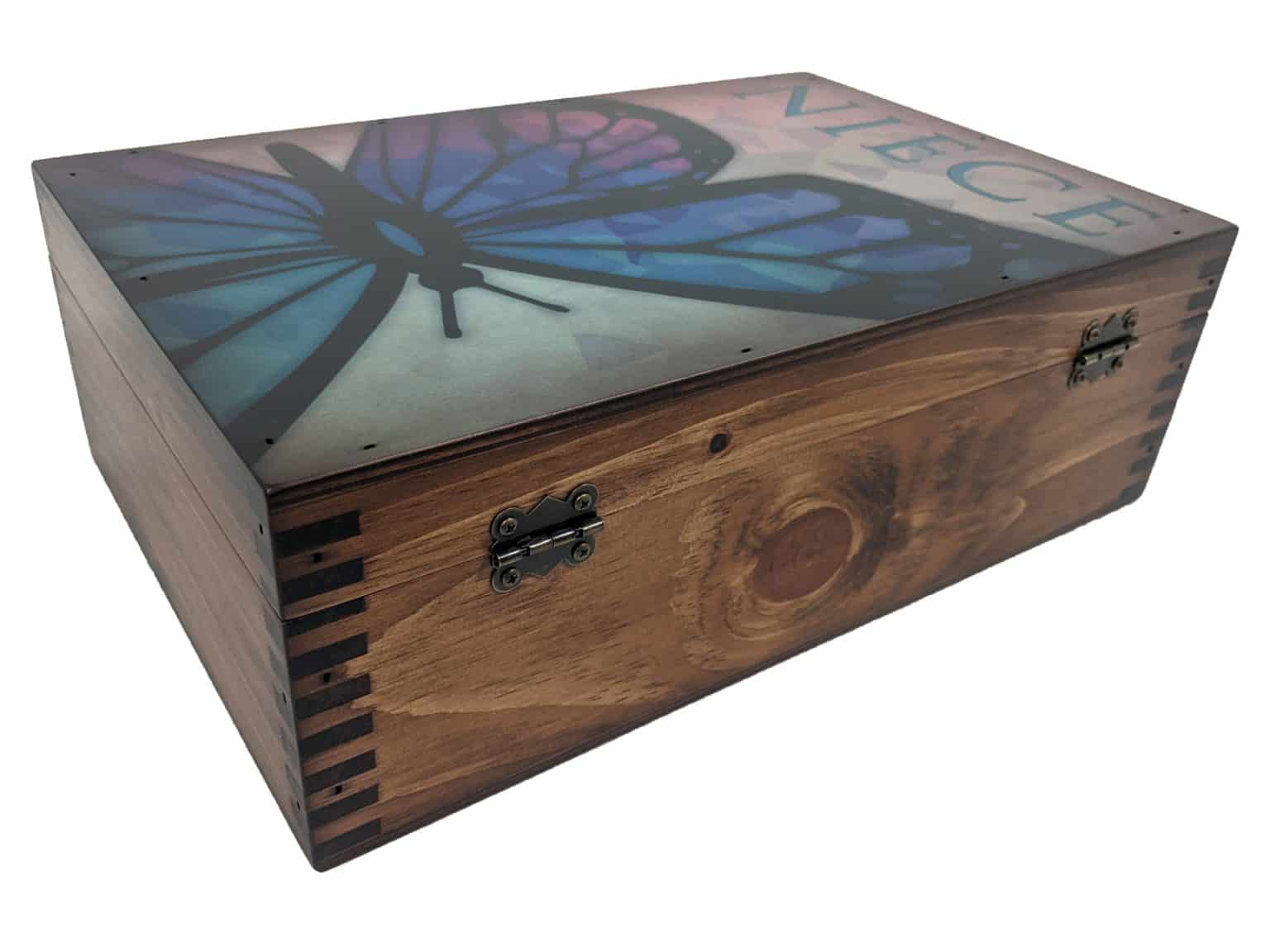 Niece Butterfly Memory Box - Relic Wood