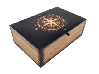 Golden Compass Rose Memory Box - On Sale Now